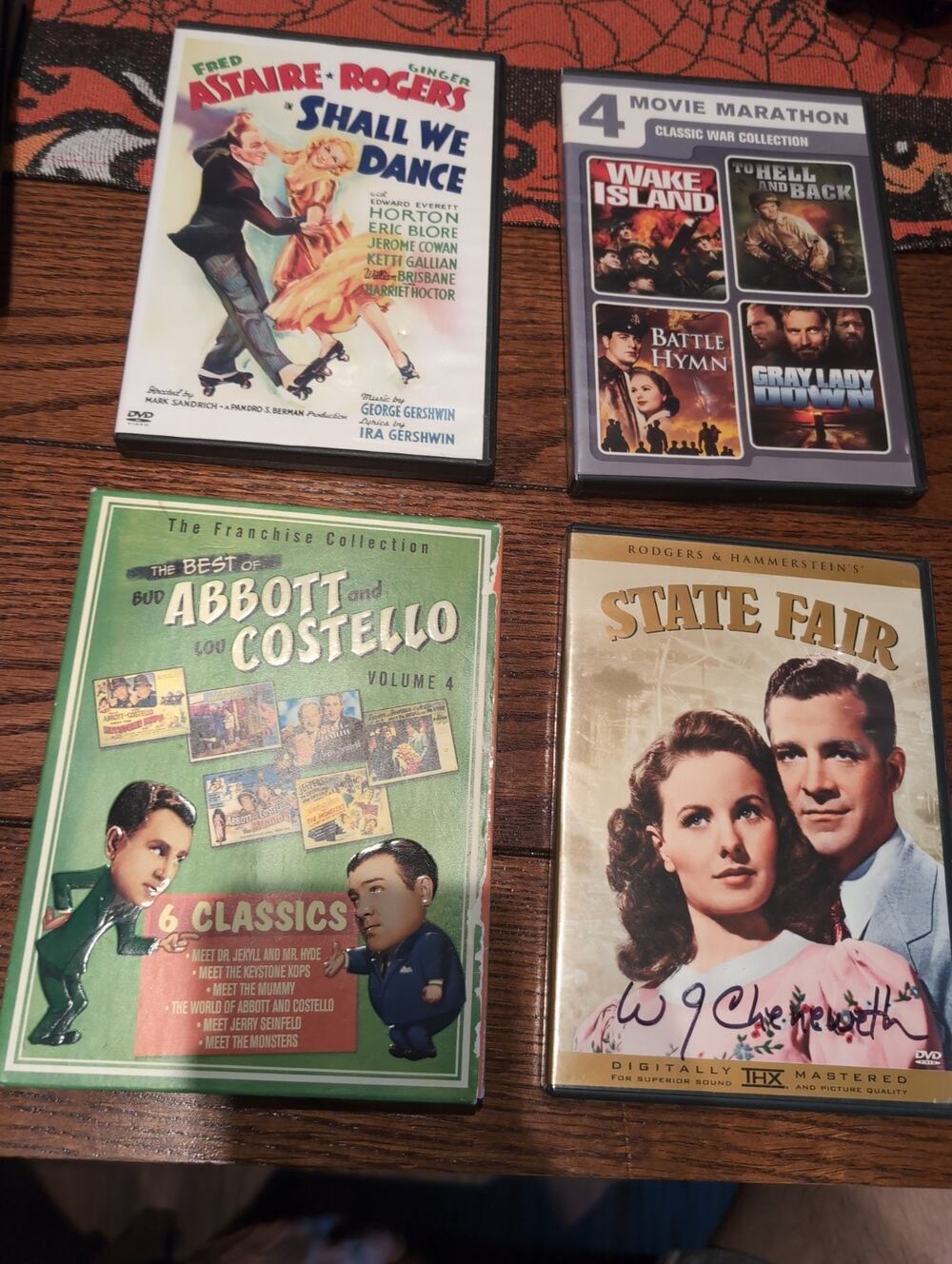 DVD Lot Abbott Costello Vol 4 Shall We State Fair War Movies
